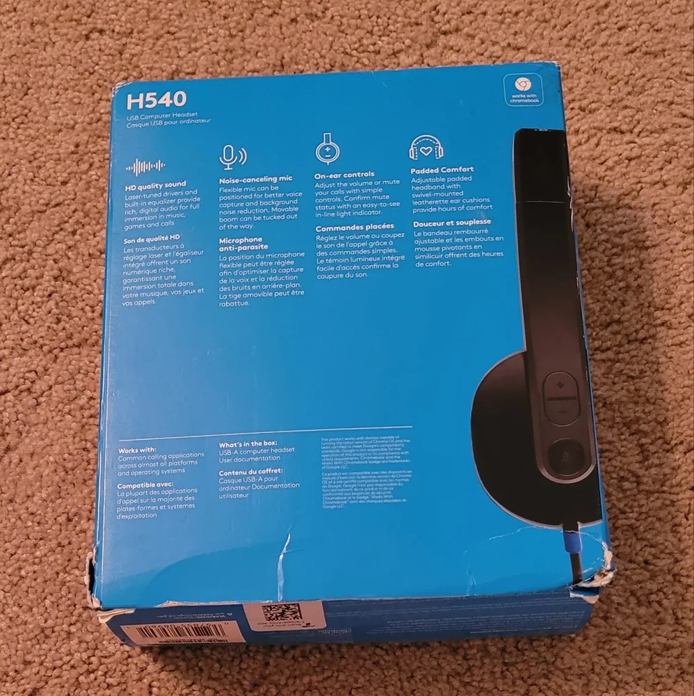 Logitech Wired Headset with Black Finish